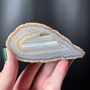 5.36 oz Polished Banded Agate Nodule - Agate Home Decor - Crystal Geode